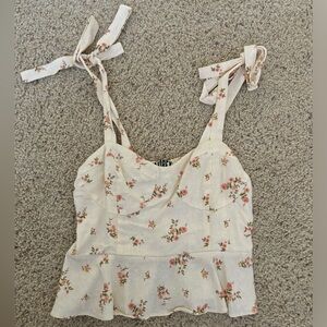 Floral Tie Tank Top